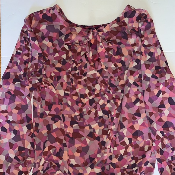 Cabi #571 Purple/Pink Mosaic Blouse Top Size M - Picture 6 of 7